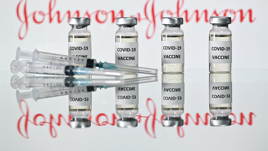 Four vials of the vaccine.