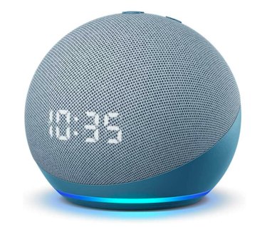 Echo Dot (4th Gen.) With Clock and 6 Months of Amazon Music Unlimited Free