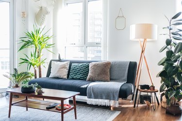 A modern, stylish and bright living room