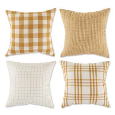 plaid pillow cover set