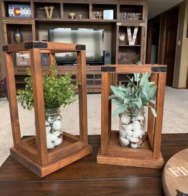 DIY Wood Table Lanterns