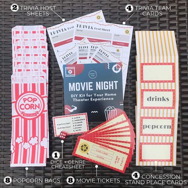Deluxe Movie Night Decor DIY Kit