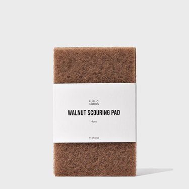 Walnut scouring pad