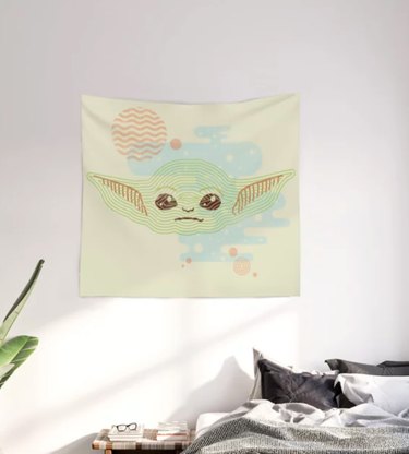 baby yoda mural