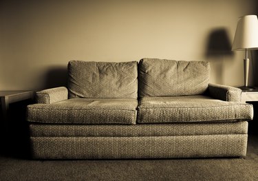 Worn out sofa