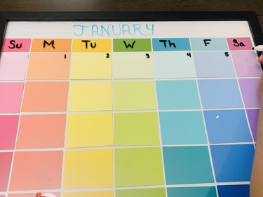DIY Dry Erase Calendar
