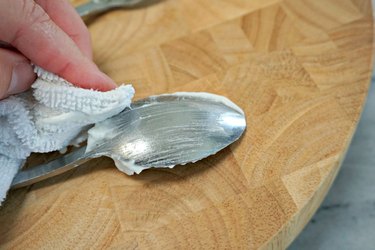 how to remove scratches from silverware