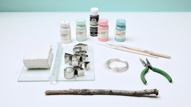 Materials for DIY Polymer Clay Wall Art Hanging