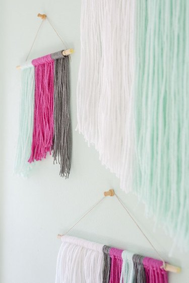 Budget-Friendly DIY Yarn Wall Hangings