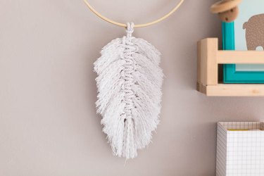 DIY Macrame Feathers Wall Hanging Decor