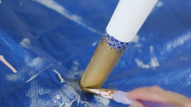 Painting tips of legs gold