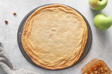 Bake sugar cookie pizza crust