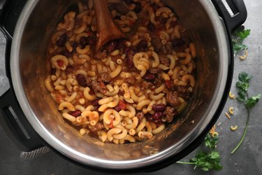 Stir the macaroni