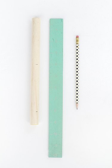 Measure and mark the 3/4-inch dowel rod handles
