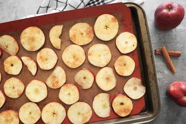 Bake the apple slices