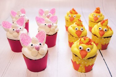 bunny chick cupcakes