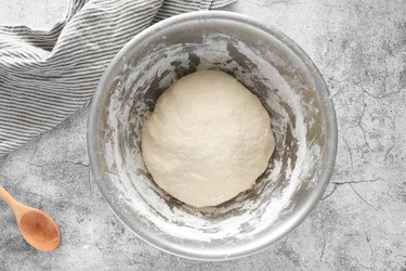 Knead dough until smooth and tacky