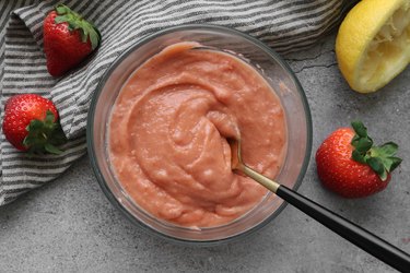 Strawberry curd