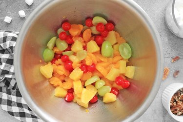 Combine fruit in a large bowl