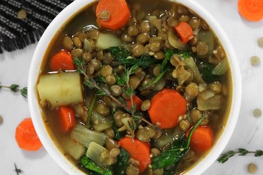 Lentil & potato stew