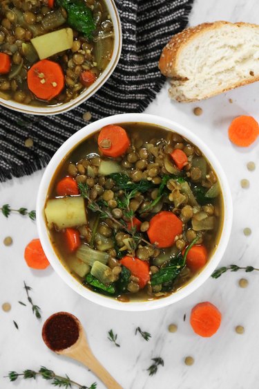 Lentil & potato stew