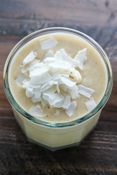 A smoothie that tastes just like a slice of coconut cream pie!