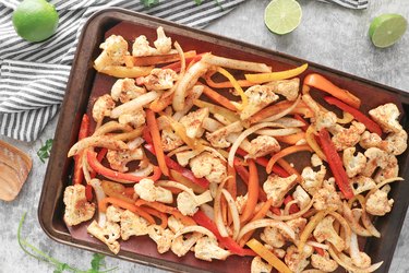 Transfer the vegetables to a large baking sheet