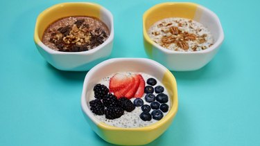 Keto Oat-Free Overnight Oats Three Flavors