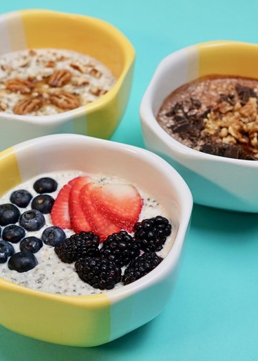 Keto Oat-Free Overnight Oats Three Flavors