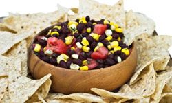 Many people prefer black bean salsa to the tomato-based kind.