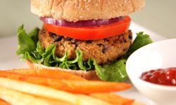 Kidney, pinto or another firm variety can be swapped for black beans in bean burgers.